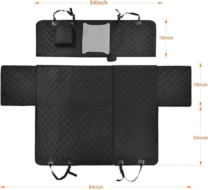 Dog Car Seat Cover for Back Seat Pet Cover for Dogs Waterproof Dog Hammock for Car 600D Heavy Duty Non Slip Scratch Proof Backseat Cover for Dogs in Car