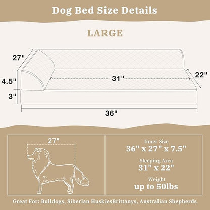 Orthopedic Dog Bed for Large Dogs