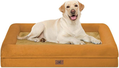 Orthopedic Washable Large Dog Bed: XLarge Dog Bed Bolster Waterproof