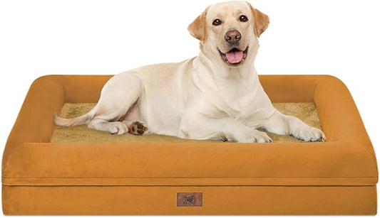 Orthopedic Washable Large Dog Bed: XLarge Dog Bed Bolster Waterproof