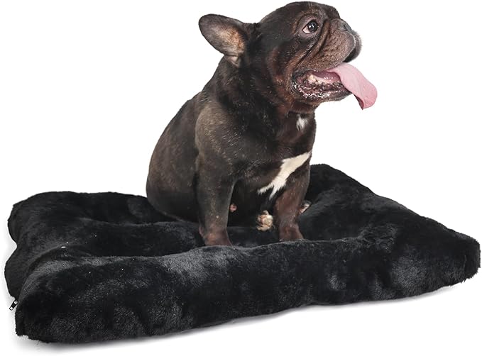 nononfish Crate Beds for Small Dogs Washable Fit Metal Dog Crates or Cage with Zipper 24 inch Anxiety,24 x 18