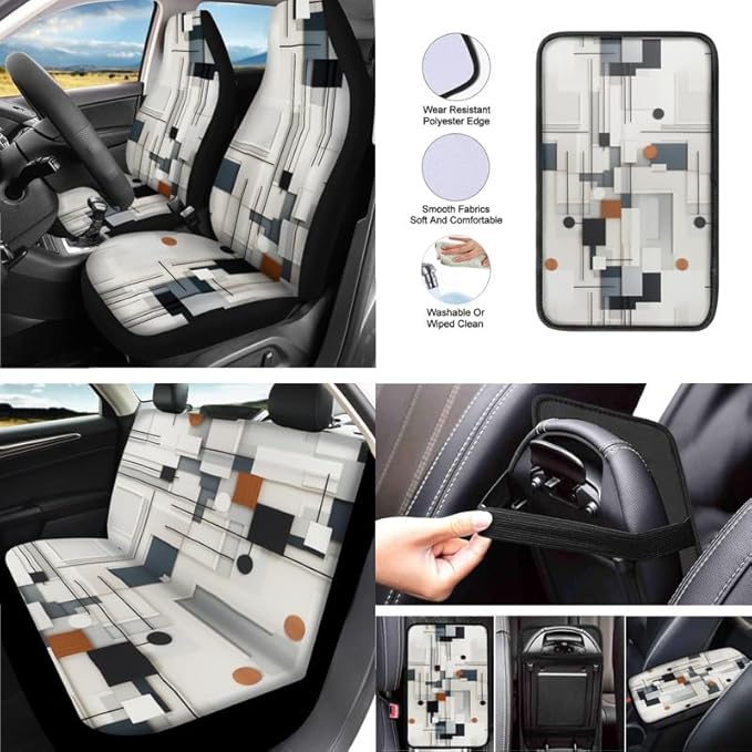 Patterns Circle Painting Car Seat Covers Geometric Circles Seat Belt Strap Cover Seat Belt Strap Cover