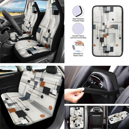 Patterns Circle Painting Car Seat Covers Geometric Circles Seat Belt Strap Cover Seat Belt Strap Cover