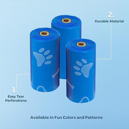 Best Pet Supplies Dog Poop Bags (150 Bags) for Waste Refuse Cleanup
