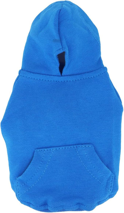 LOPHIPETS Lightweight Cotton Hoodie for Small Dogs – Hooded Sweatshirt for Chihuahuas Puppy and Toy Breeds-Blue/XXS