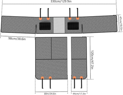 AQQHSAIN Back Seat Extender for Dogs