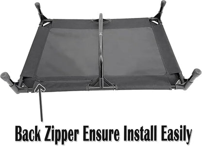 Love&go Elevated Dog Bed with Metal Frame (Medium-29.9x19.5x5.5 inch,