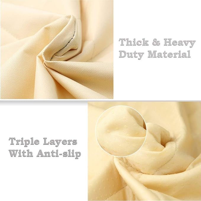 PET MAGASIN Durable Beige Pet Car Seat Cover