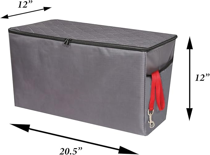 HOME DISTRICT PET Rear Car Seat Gap Filler Back Seat Extender for Dogs with Storage 100 Pounds