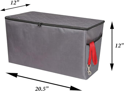 HOME DISTRICT PET Rear Car Seat Gap Filler Back Seat Extender for Dogs with Storage 100 Pounds