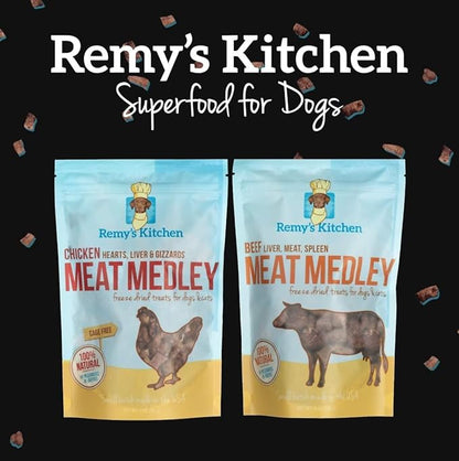 Chicken Meat Medley Freeze Dried Dog and Cat Treats 3 oz USA Sourced Locally, Small Batch Made