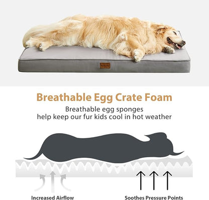 BFPETHOME Outdoor Dog Beds for Large Dogs (36 x 27 in,