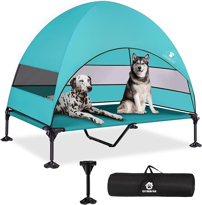 Elevated Dog Bed with 2024 Newest Canopy