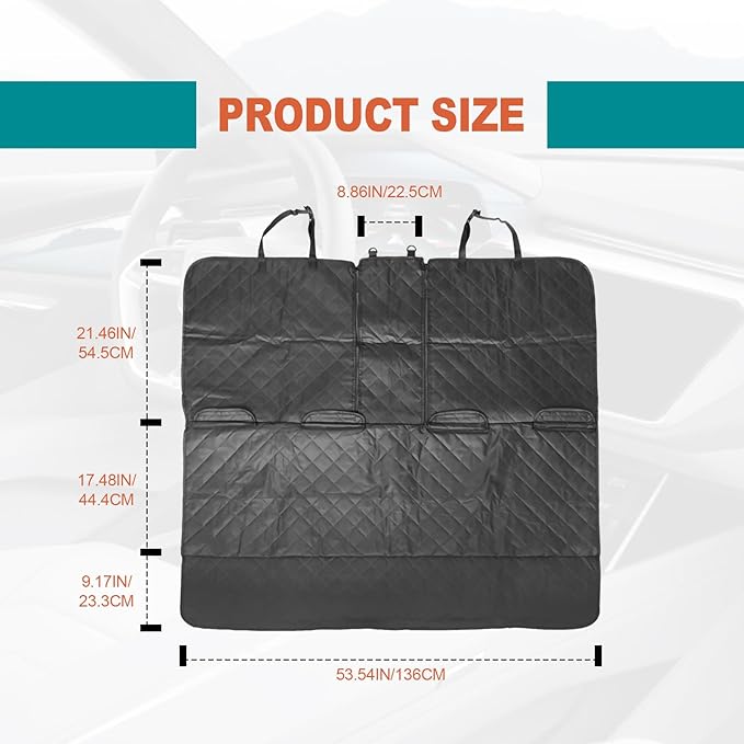 Waterproof Scratchproof Pet Bench Seat Covers for Cars