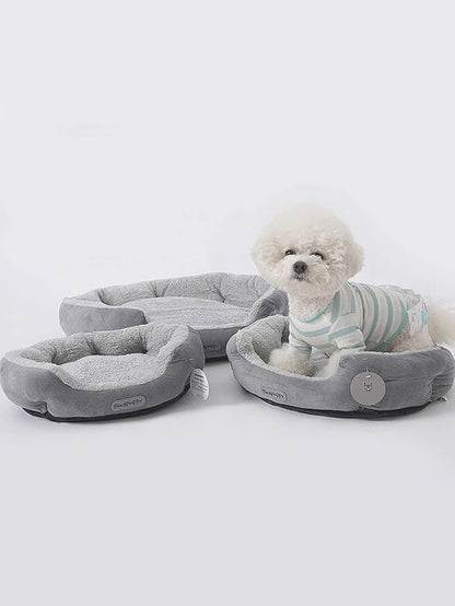 QWINEE Cat Dog Bed Crate Mat Puppy Sleeping