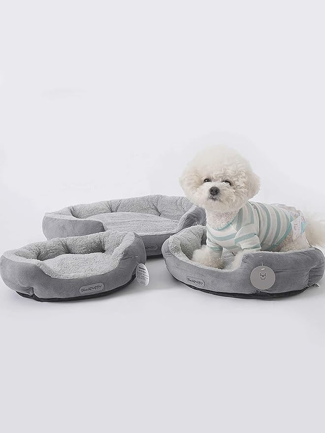 QWINEE Cat Dog Bed Crate Mat Puppy Sleeping