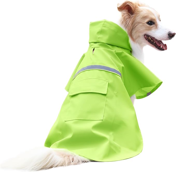 NACOCO Large Dog Raincoat Adjustable