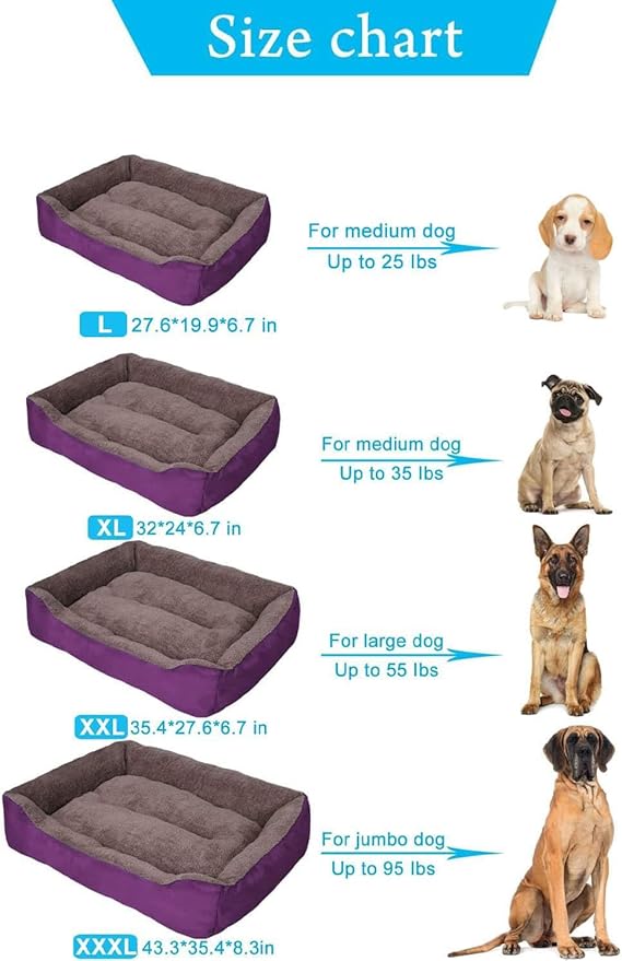 PUPPBUDD Dog Beds for Medium Dogs