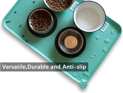 Hoki Found Large Silicone Pet Food Mats Tray