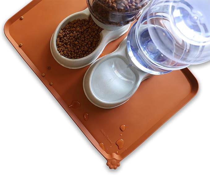 Hoki Found Large Silicone Pet Food Mats Tray