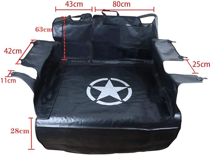 Pet Seat Proof Covers Dog Seat Covers Pet 2007-2024 Jeep 4-Door Heavy