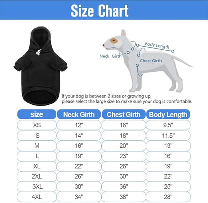 SCENEREAL Security Dog Hoodie Sweaters for Small Medium Large Dogs