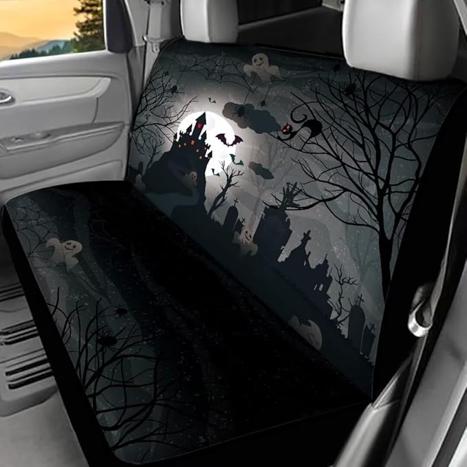 Universal Rear Split Bench Seat Cover for Cars Truck SUV 2