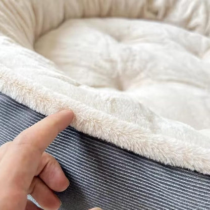 Cozy Round Washable Dog Bed