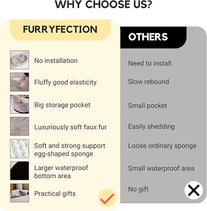 FURRYFECTION Human Dog Bed 71"x45"x14"