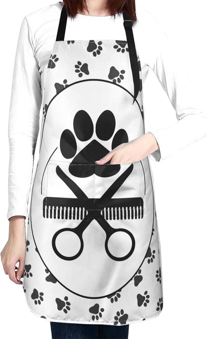 Perinsto Pet Dogs Grooming Waterproof Apron With 2