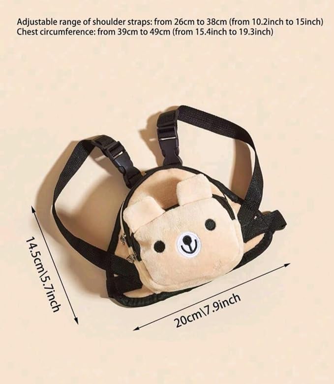 Cute Outdoor Backpack for Small Pets, Cream