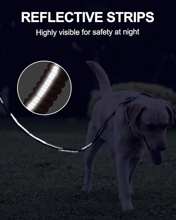 Joytale Tactical Dog Leash Heavy Duty 4-6FT Shock 2 Padded