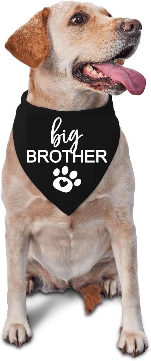 Big Brother Dog Bandana Pet Scarf Dog Pregnancy Announcement Bandana Pregnancy Reveal to Family Dog Bandana Pet Accessories for Dog Lovers Pregnancy Reveal Ideas