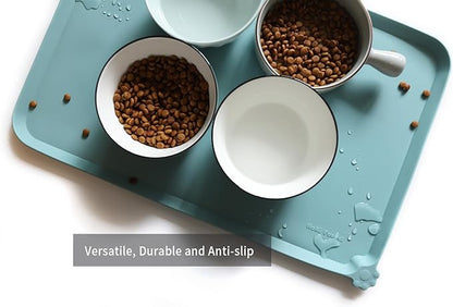 Hoki Found L Silicone Pet Food Mats Tray