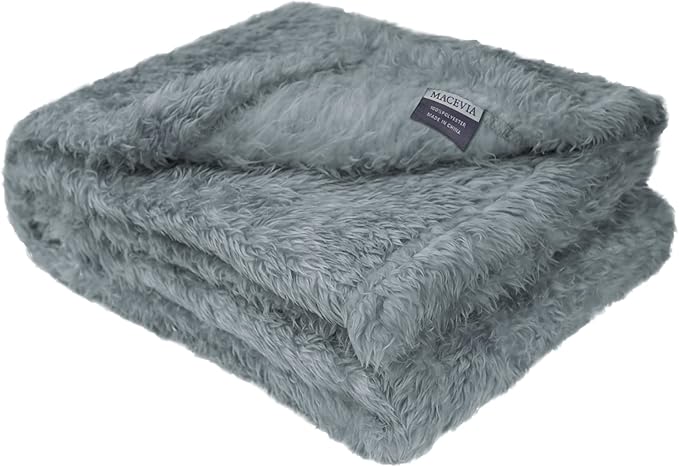 MACEVIA Fluffy Fleece Dog Blankets (40x60 Inch,
