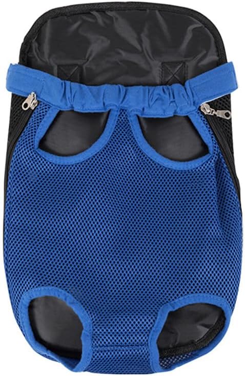 Leconpet Pet Carrier Backpack, Legs Out Adjustable Pet Front Cat Dog Carrier Backpack, Easy-Fit Dog Travel Backpack Carrier for Hiking Camping for Small Medium Puppies Cats (L, Blue)