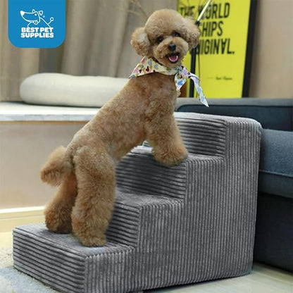 Best Pet Supplies Dog Stairs for Small Dogs & Cats 4-Step