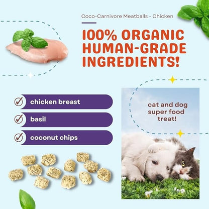 CocoTherapy 3 Pack of Coco-Canivore Meatballs Dog Treats
