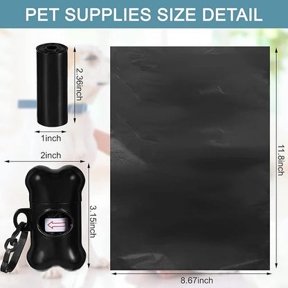 3000 Count Dog Poop Bags Pet Waste Bags for Poop with 3 Dog Poop Bag Dispenser Doggie Poop Bags for Home Outdoor Puppy Walking and Travel 12 x 8.6 Inch