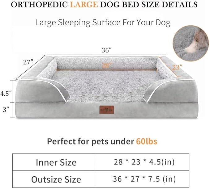 Large Dog Beds Orthopedic Foam