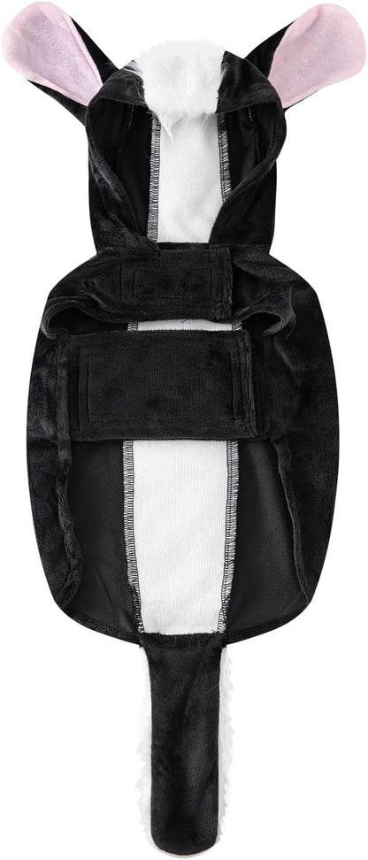 Halloween Dog Skunk Costume Funny Cute Halloween Clothes for Pet Dogs (Black