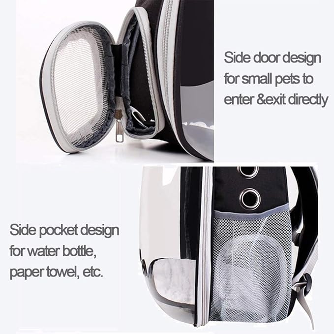 Bubble Backpack Carrier Airline-Approved Expanded Pet Backpack Carrier for Cats and Puppies