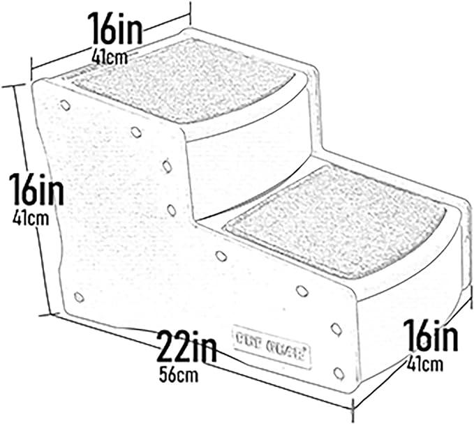 Pet Gear Easy Step II Pet Stairs 2 Step 150 Pounds, 5 Colors