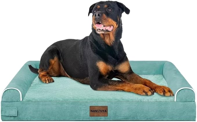 Large Dog Bed Orthopedic Washable: Beds Bolster XXL Bed Big XLarge Dogs Egg Crate Foam Sofa Couch Waterproof Removable Cover