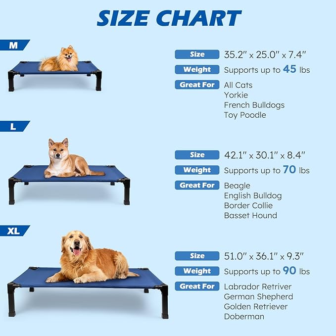 Cooling Elevated Dog Bed