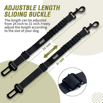 COOYOO Dog Seat Belt 3 Piece