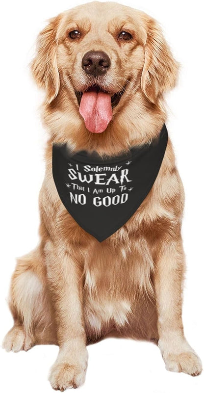 I Solemnly Swear I Am Up to No Good Dog Bandana