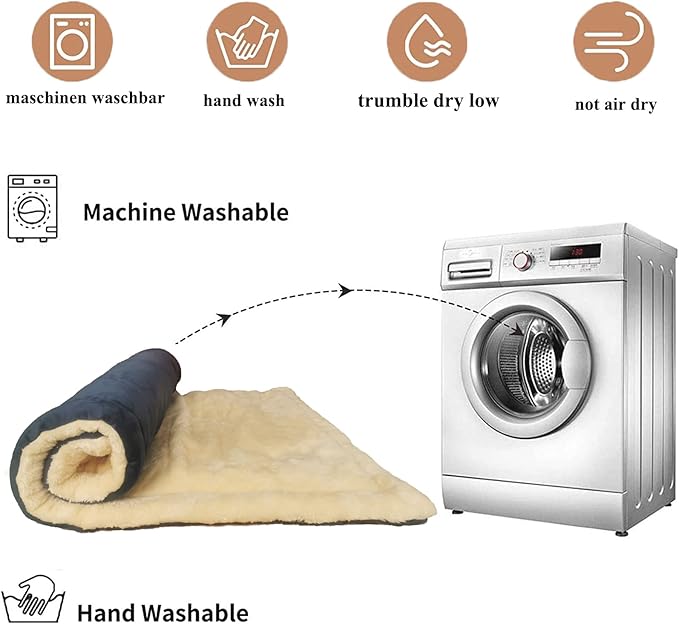 Large Dog Bed Mat 44 Inch Washable Mat Crate Pad