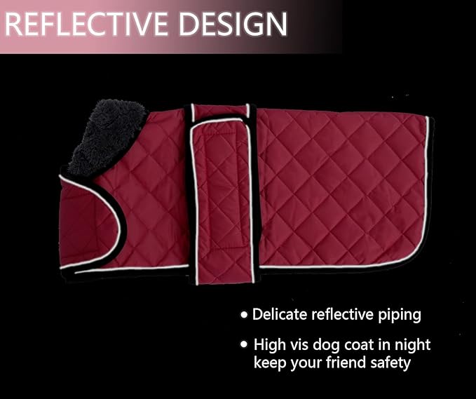 Geyecete Warm Thermal Quilted Dachshund Coat