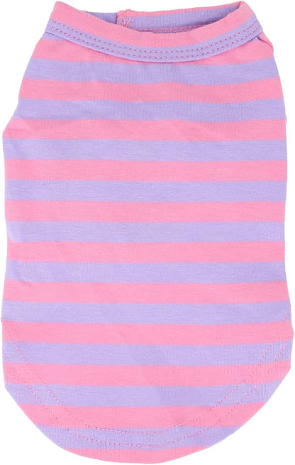 LOPHIPETS 100% Breathable Cotton Striped Dog Tee Shirt